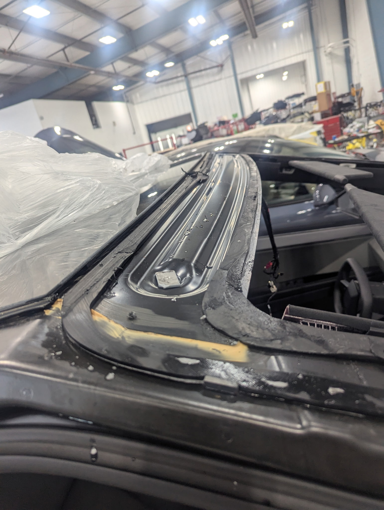 Recent completed mobile auto glass job